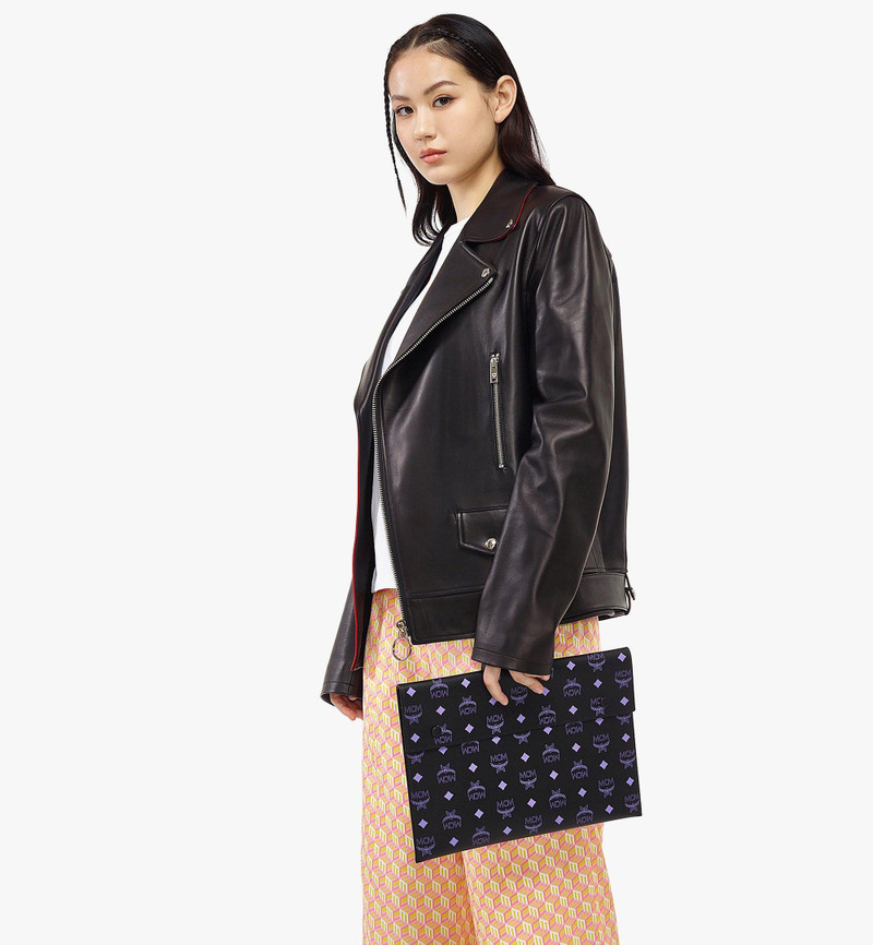 MCM Pouch Trio in Color Splash Logo Leather outlook