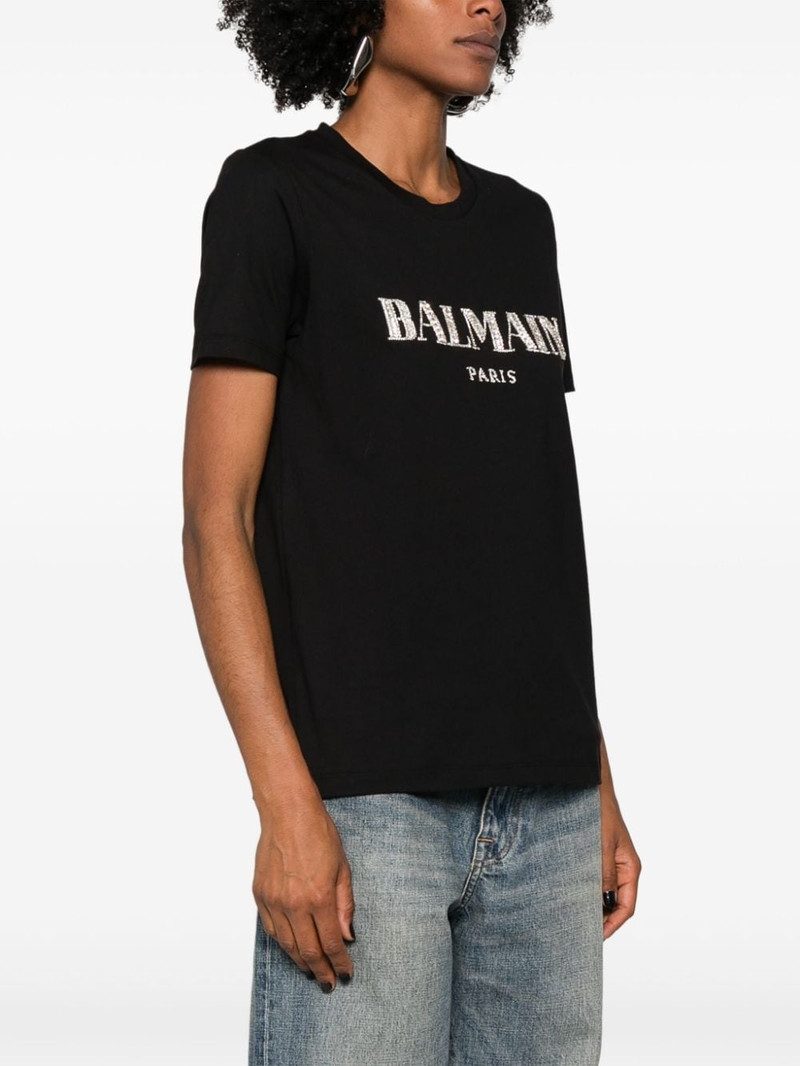 crystal-logo cotton T-shirt 3