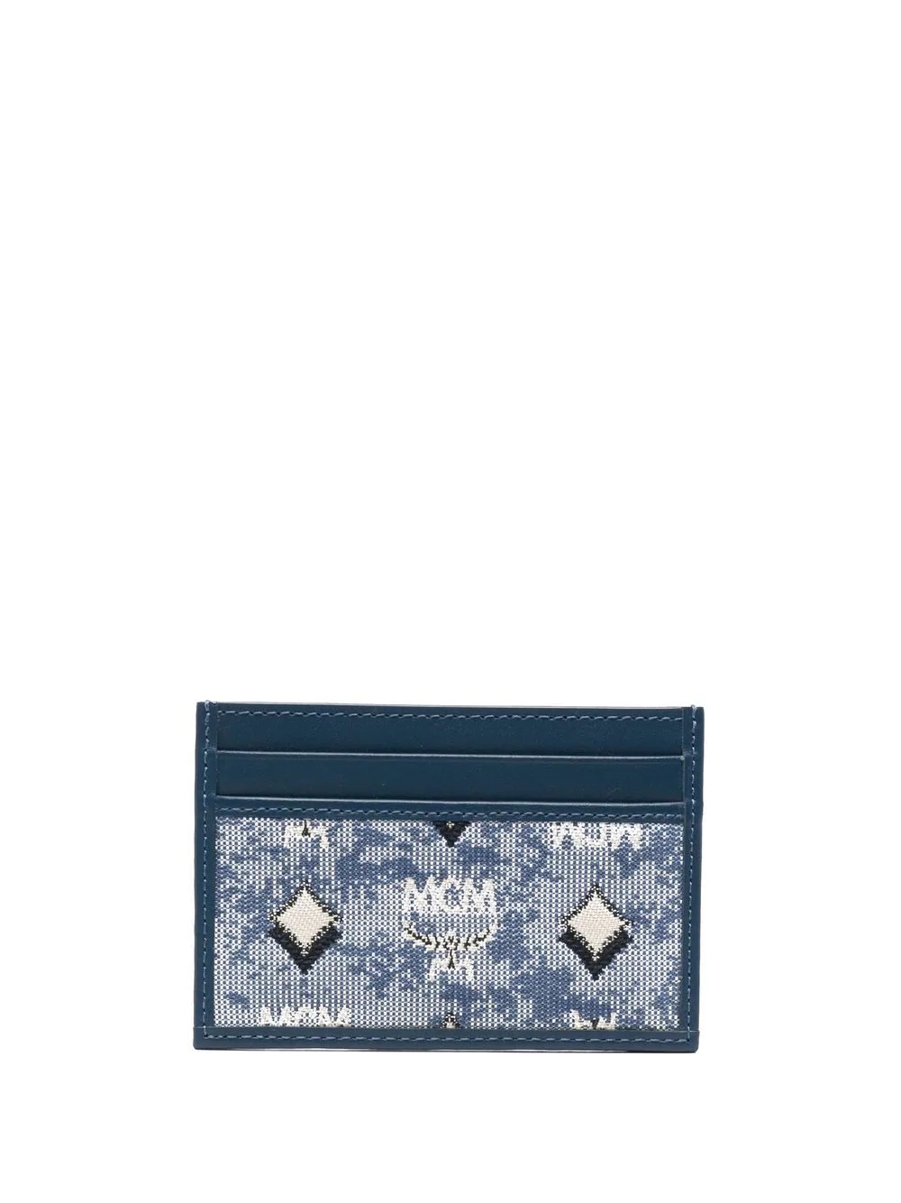 Aren monogram-jacquard cardholder - 1