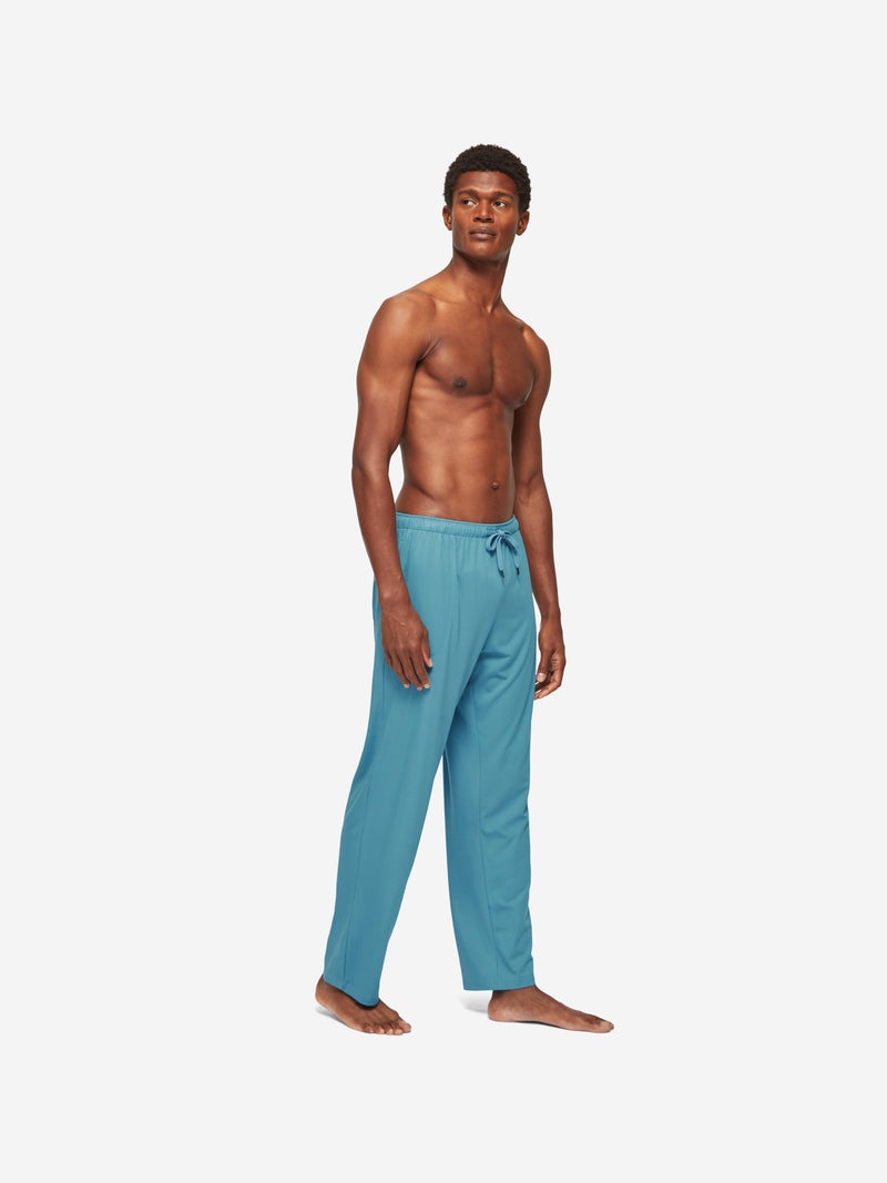 Men's Lounge Trousers Basel Micro Modal Stretch Harbour Blue - 6