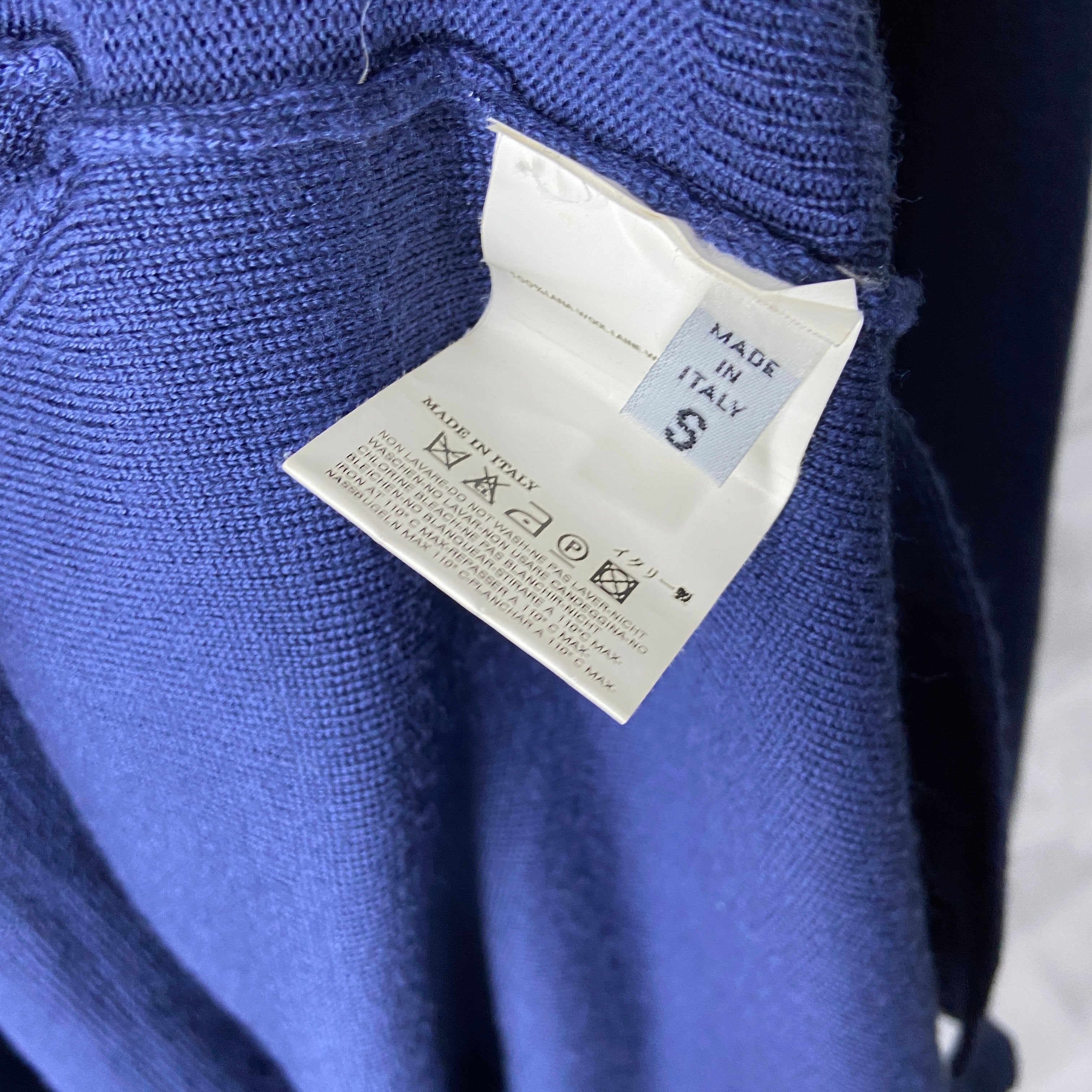 Maison Martin Margiela fall 2007 artisanal four arms blue wool cardigan S - 14
