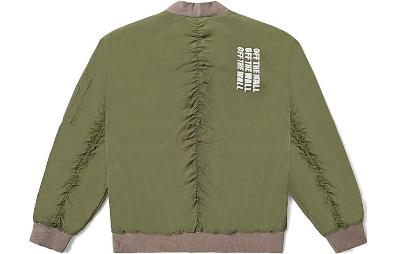Vans (WMNS) Vans Triple Logo Baseball Jacket 'Green' VN000BZEZBF outlook