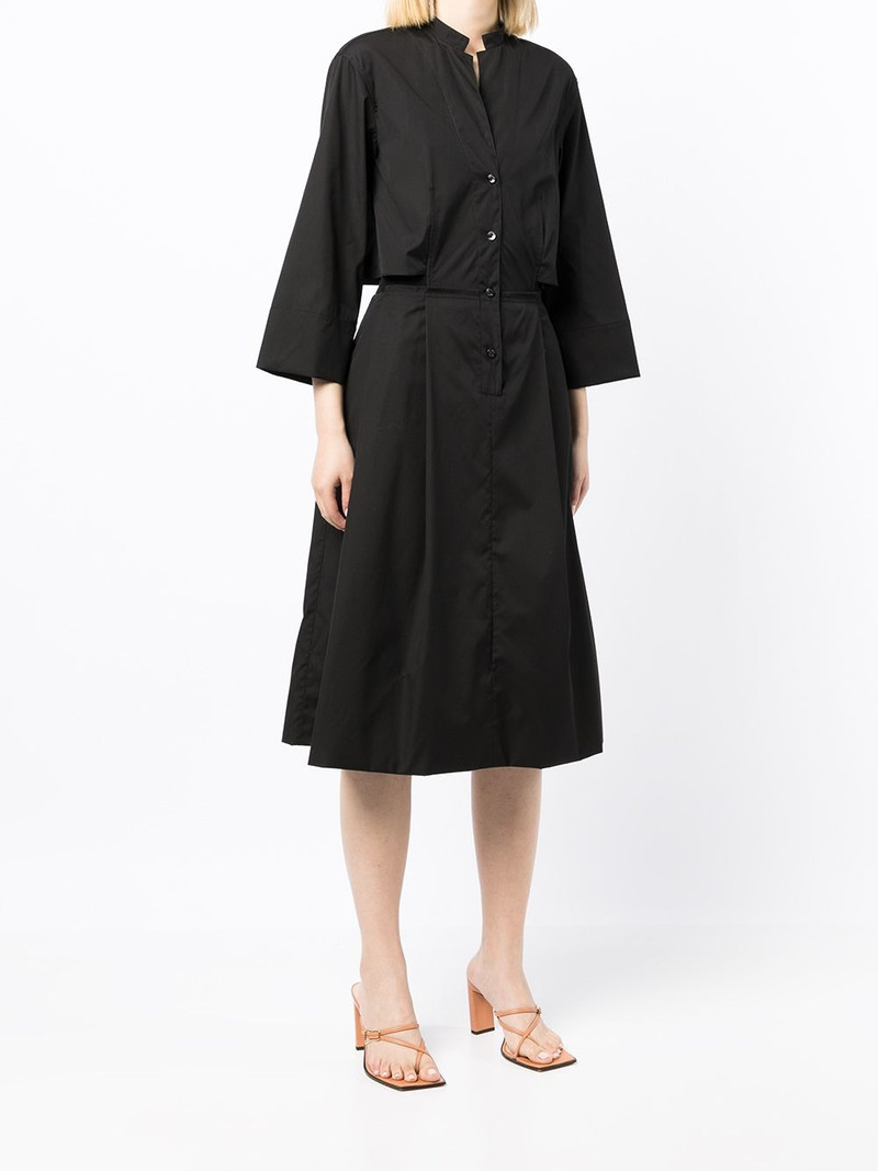 three-quarter midi shirt dress 3