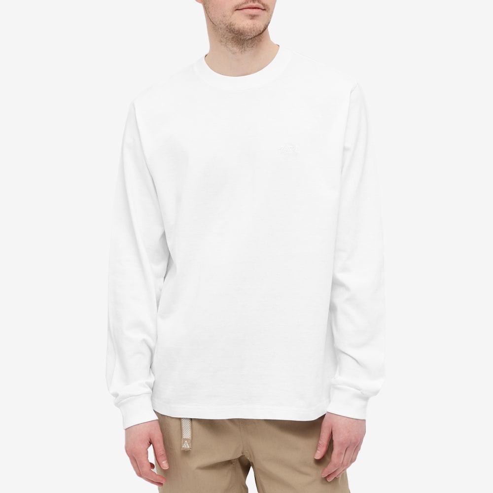 Stussy Long Sleeve Stock Logo Tee - 3