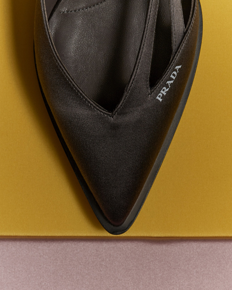 Prada Satin cut-out pumps outlook