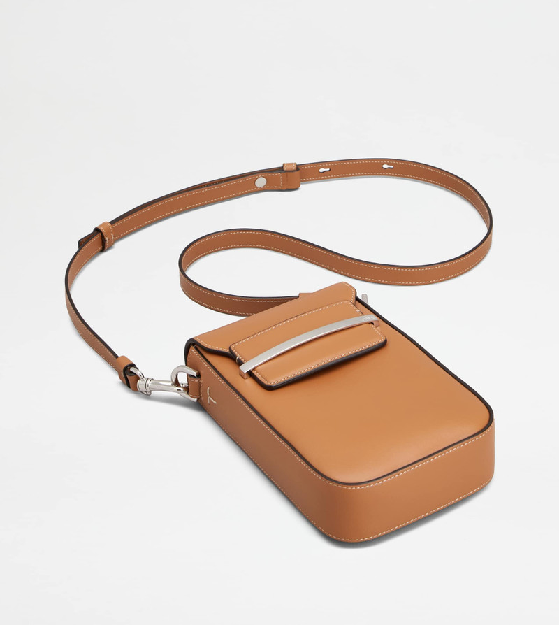 PHONE HOLDER MEDIUM TOD'S•X CAPSULE COLLECTION - BROWN 4