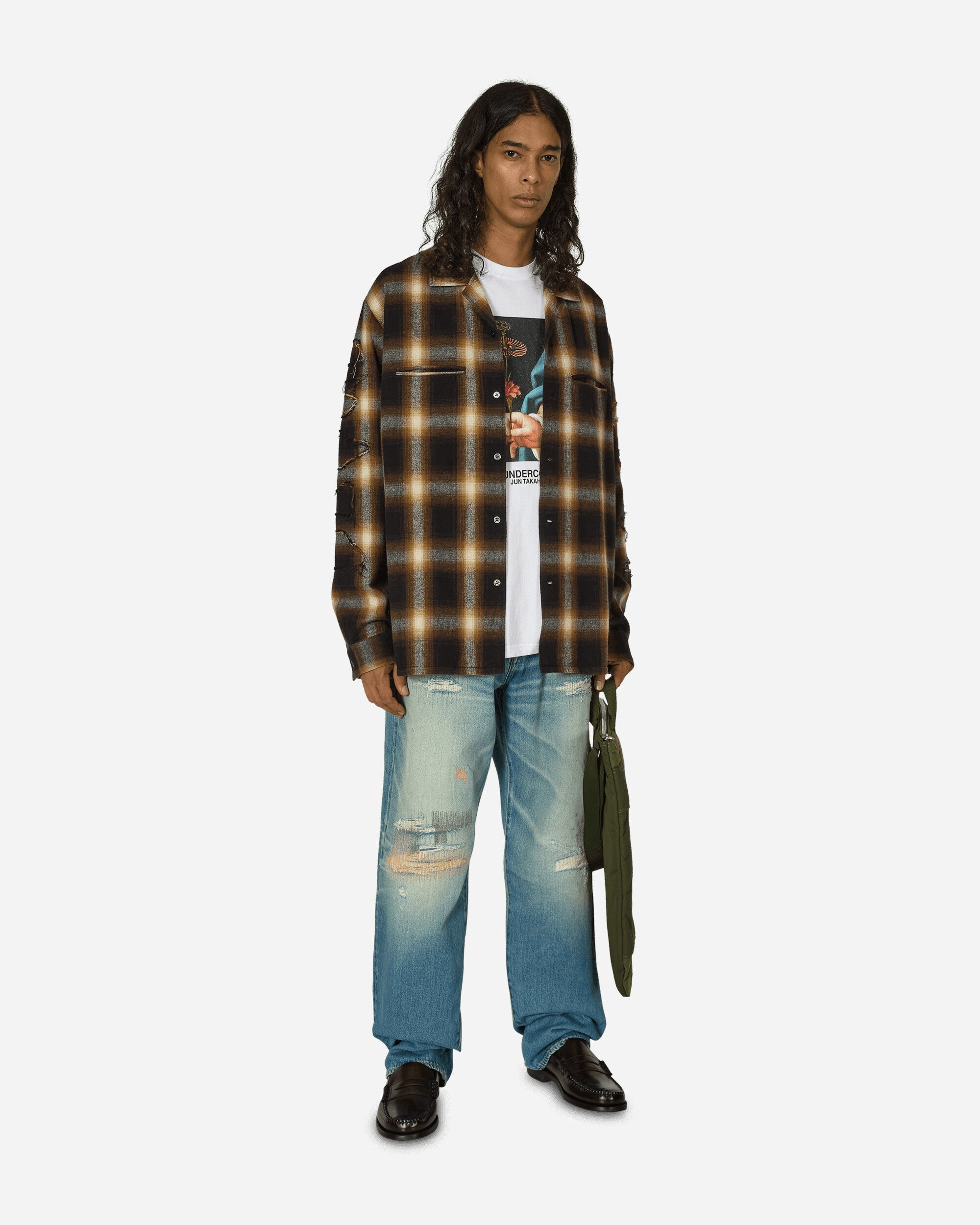Checkered Shirt Brown - 4