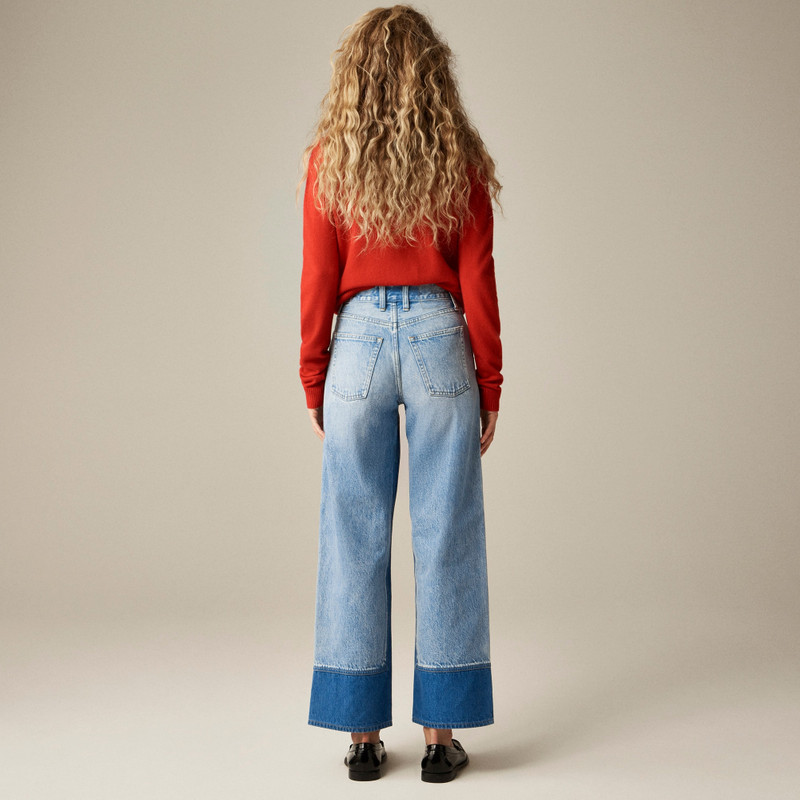 Everyday wide-leg ankle jean with washblocking 5