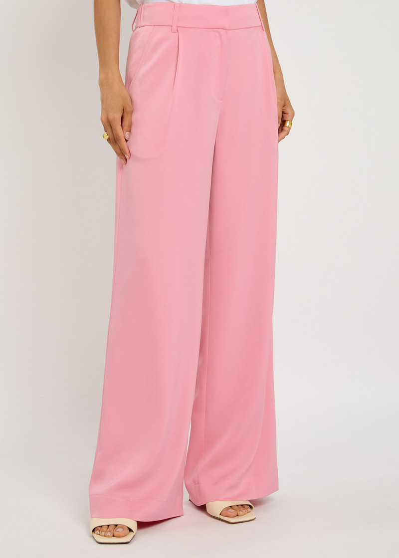 SIMKHAI Simkhai Malcolm Wide-leg Satin Trousers outlook