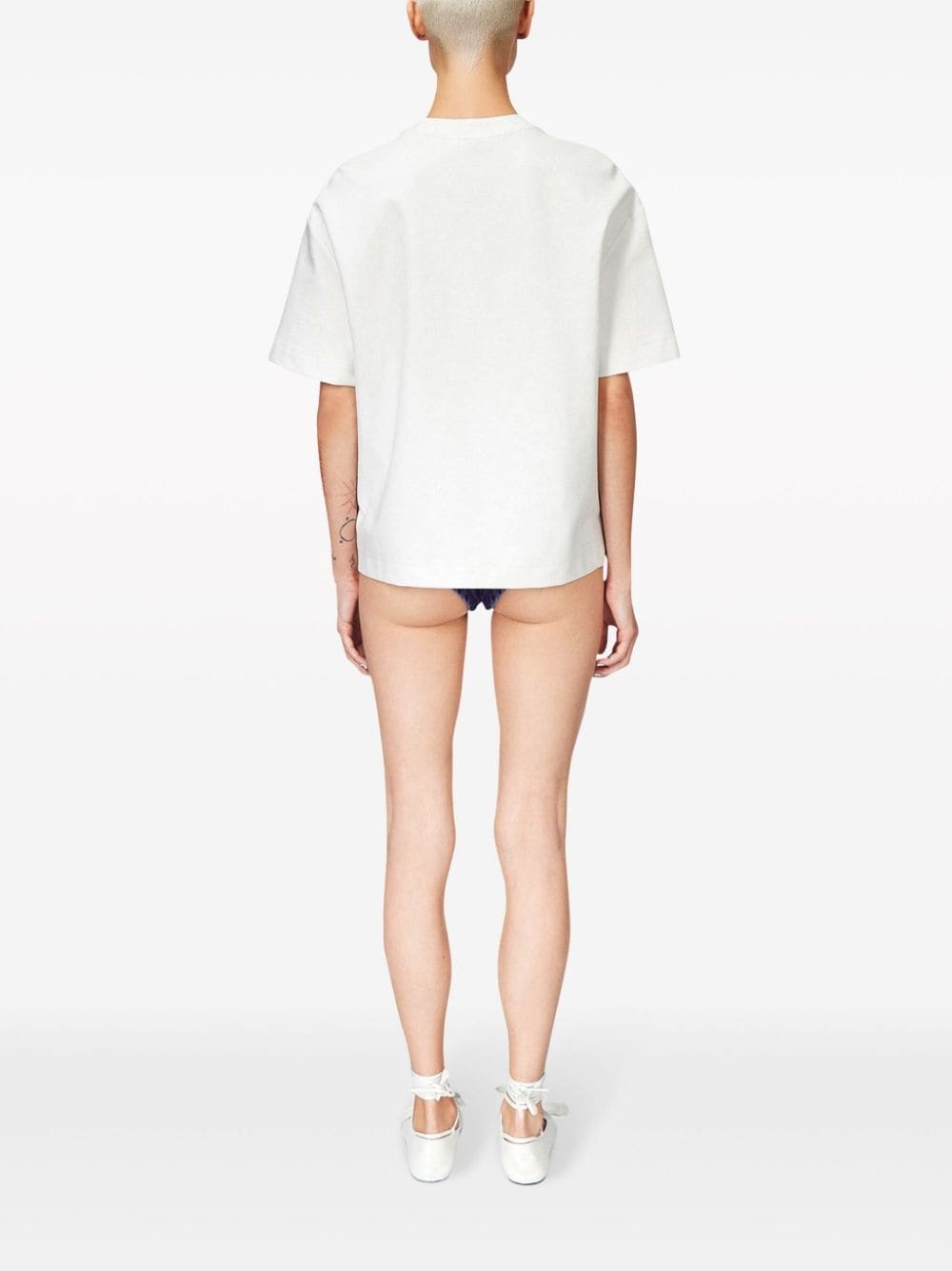 crystal-embellished T-shirt - 3