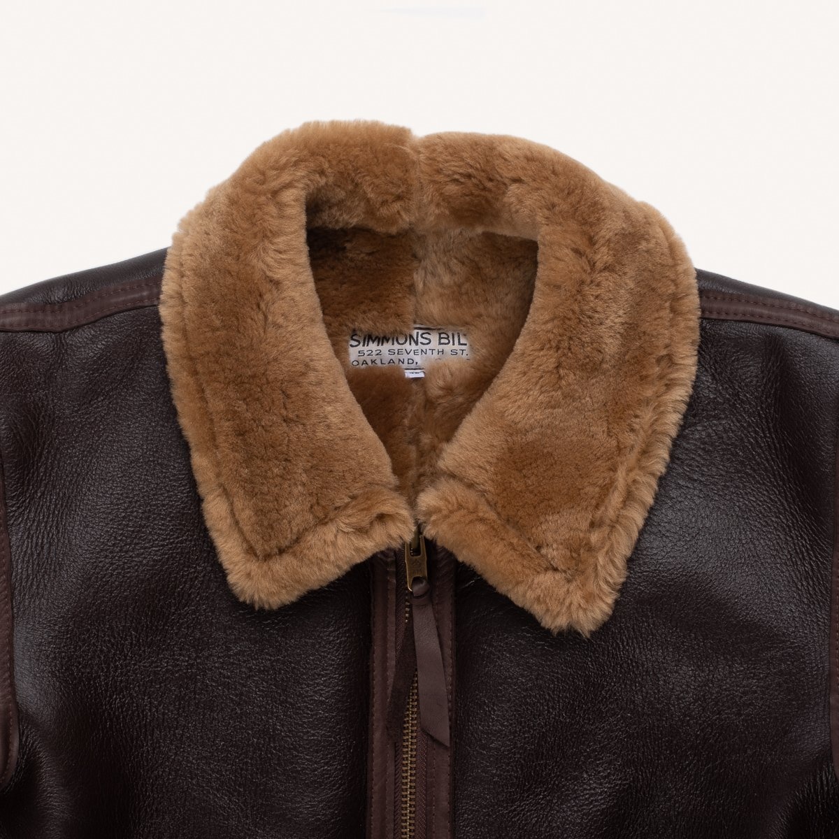 SS-B-6 Sonder Supplies x Simmons Bilt Seal Brown Modified B-6 Flight Jacket - 8