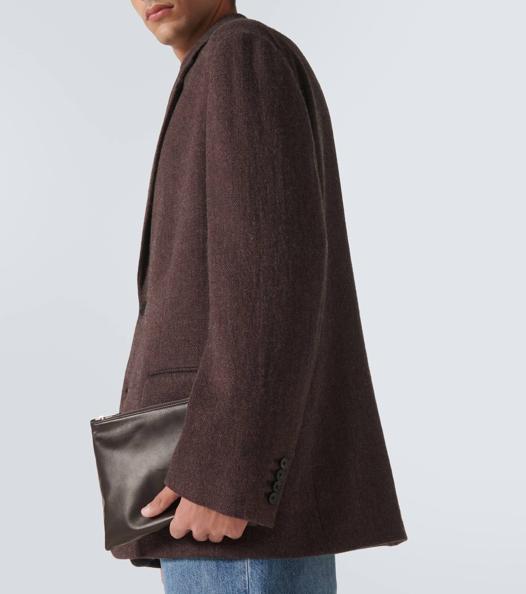 Allegra leather clutch - 2