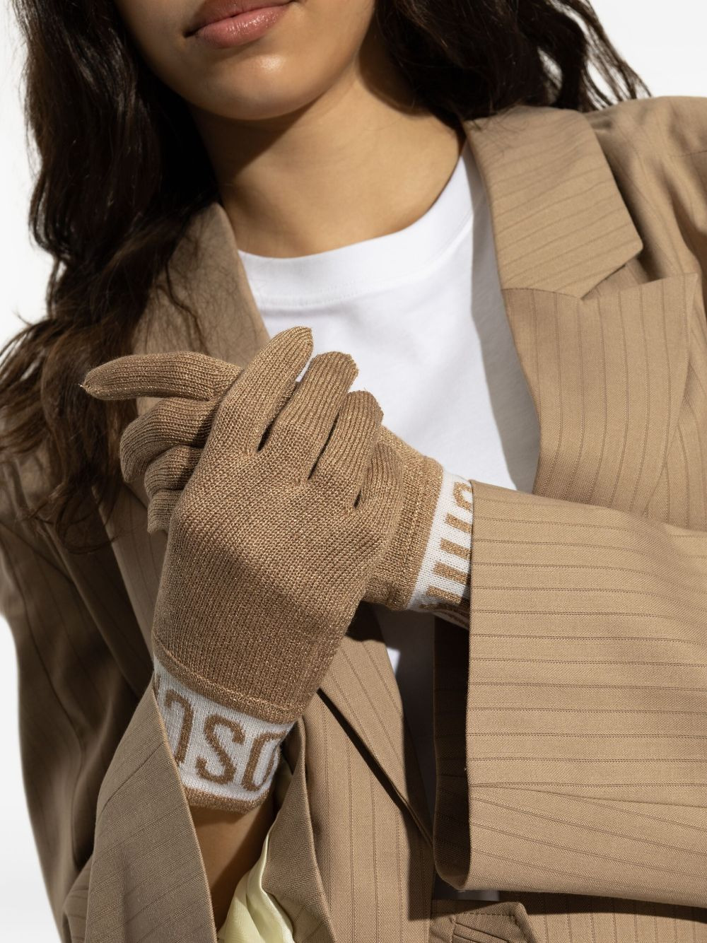 cuff logo-detail gloves - 5