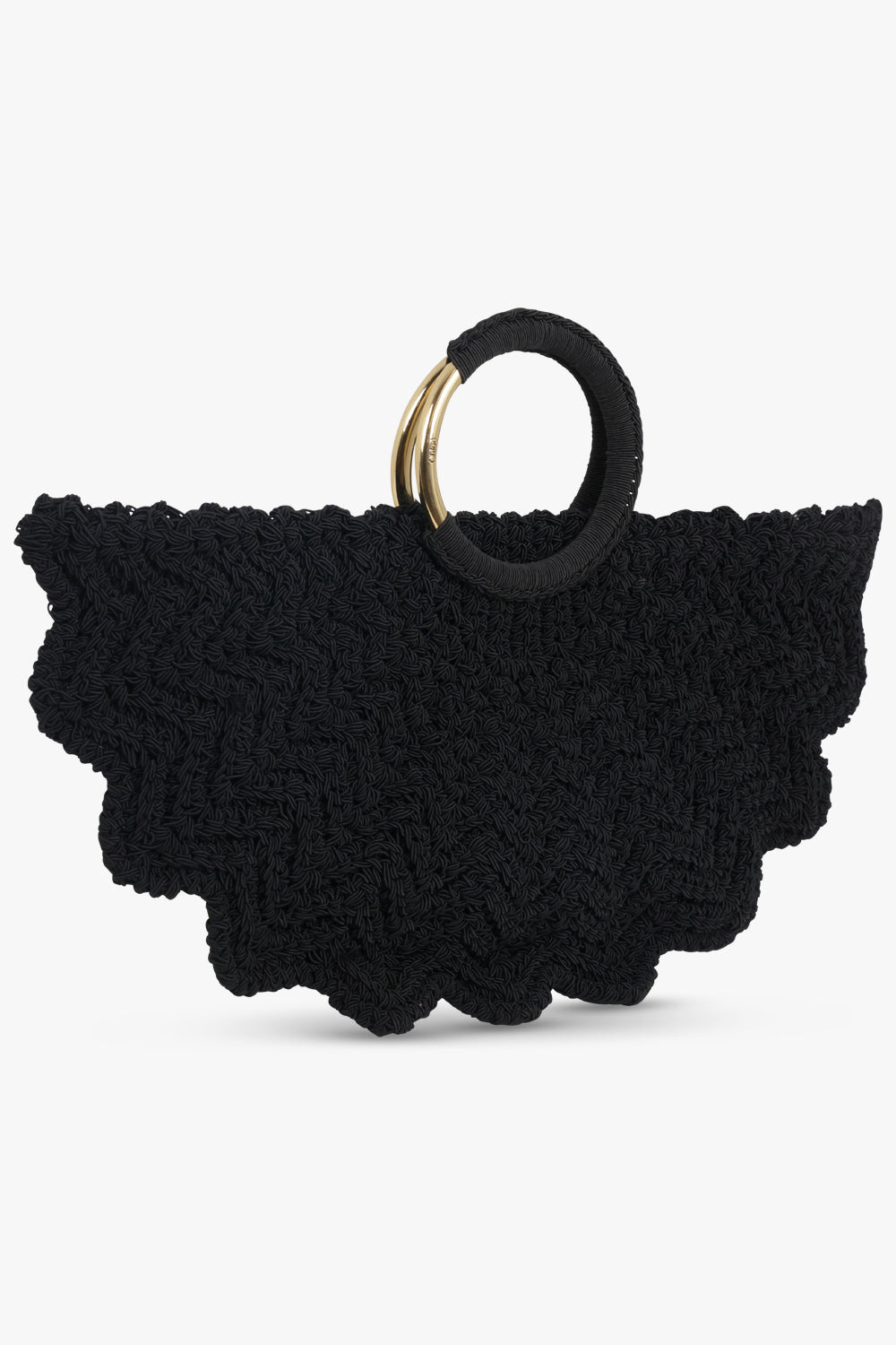 BRACELET PARAVENT LOGO CROCHET TOTE BAG | BLACK - 2