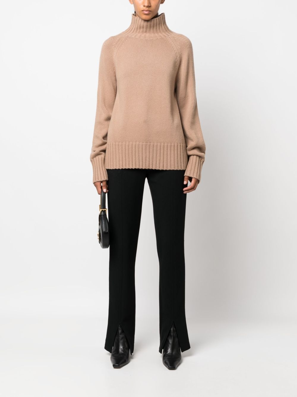 fine-knit high-neck sweatshirt - 2