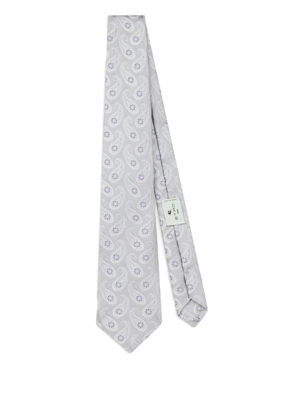 jacquard paisley motif tie - 1