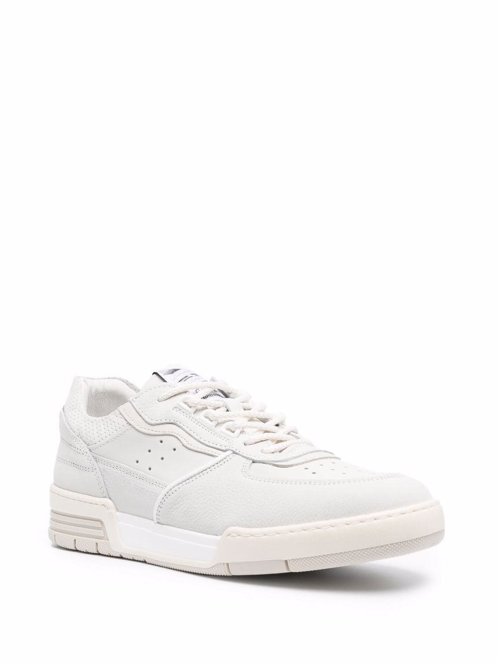 perforated-detail low-top sneakers - 2