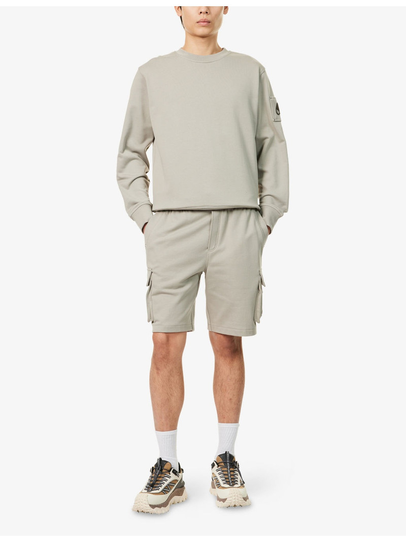 MOOSE KNUCKLES Hartsfield Logo-Embellished Cotton Sweatshirt outlook