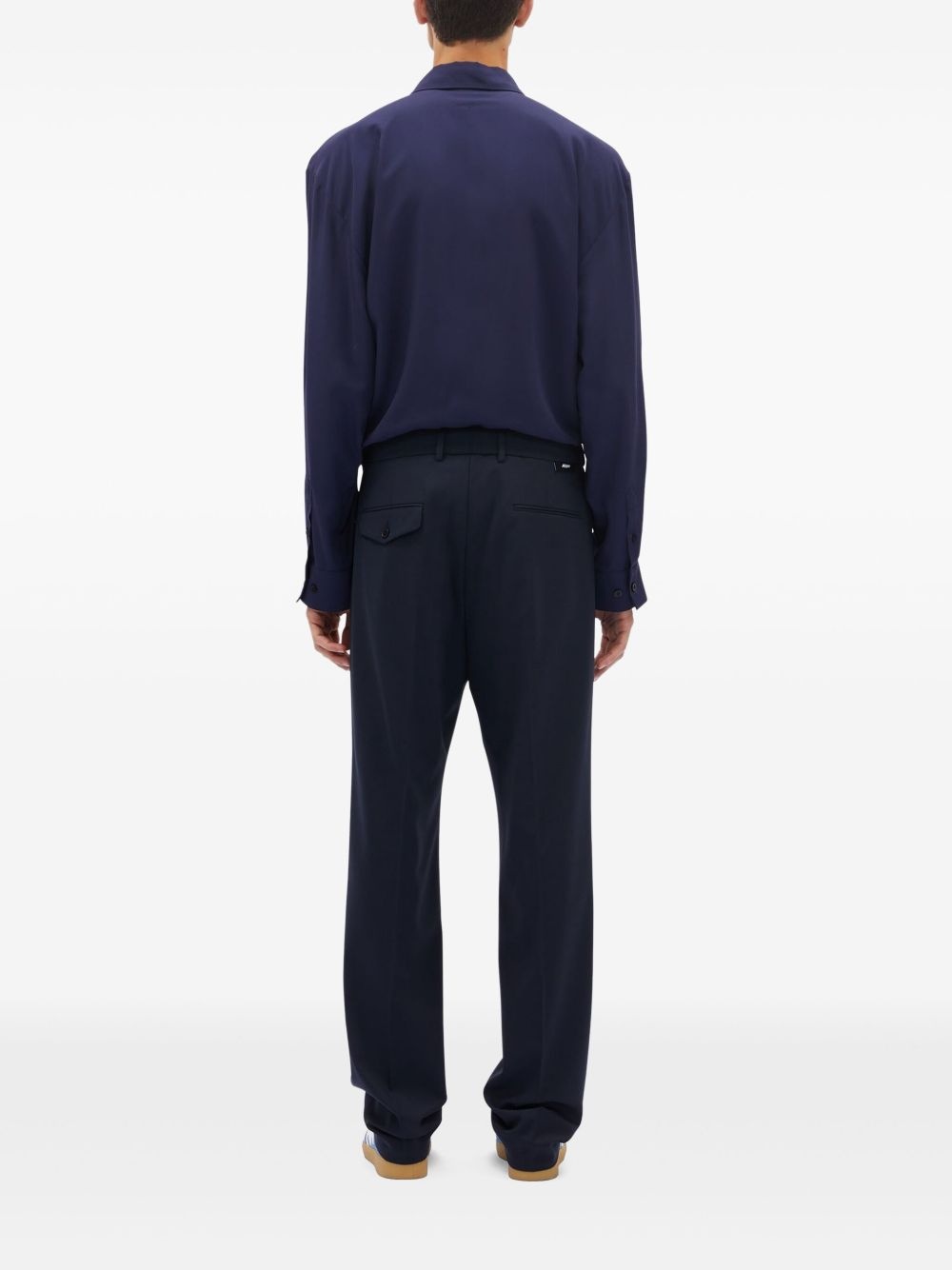 virgin wool-blend trousers - 4