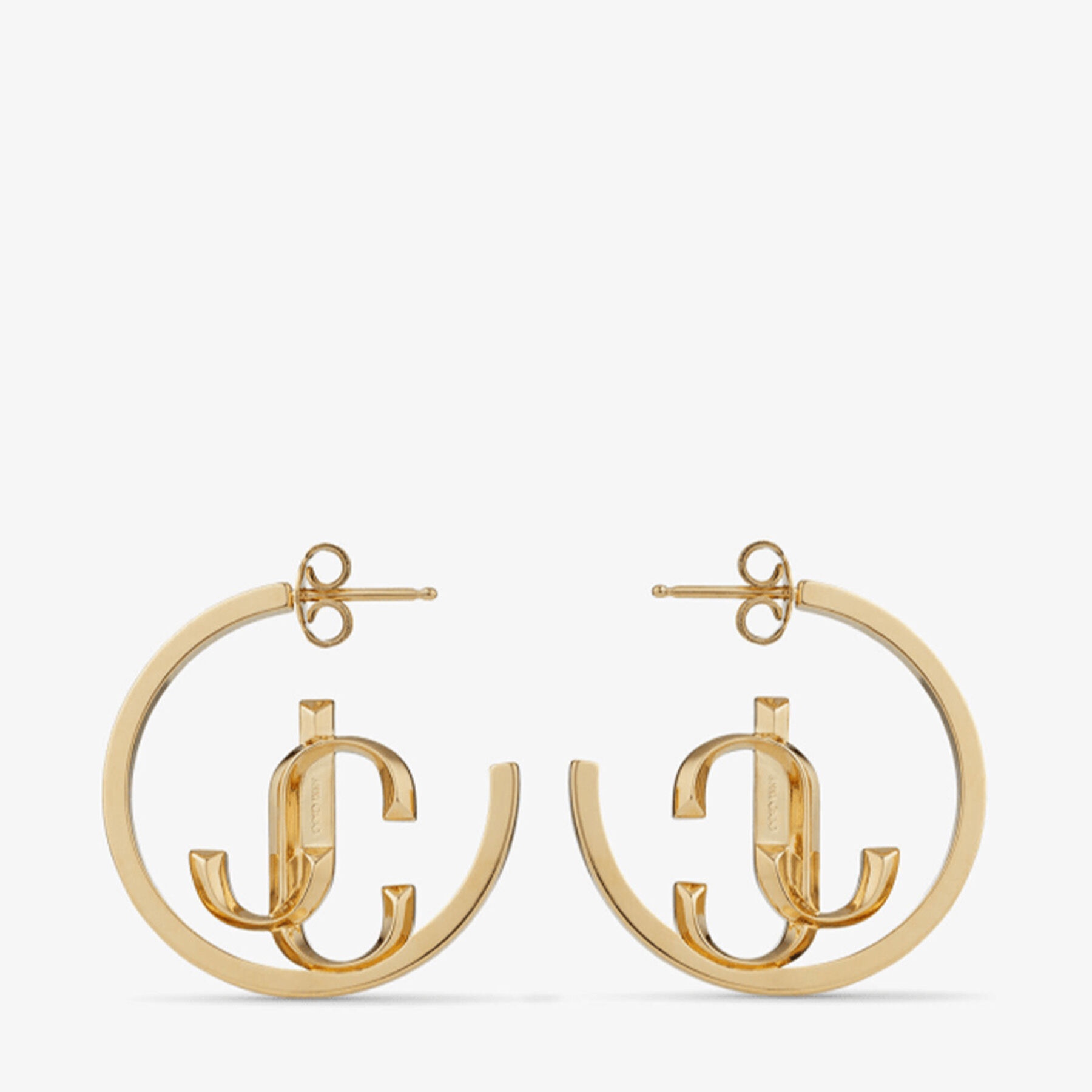 JC Monogram Hoops
Gold-Finish Metal JC Monogram Hoops - 4
