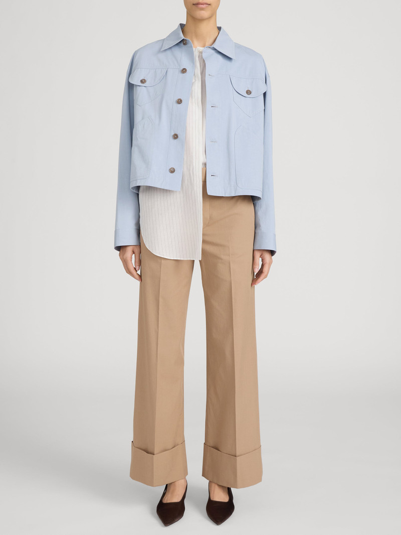 FRAME The Cuffed Slim Palazzo Trouser outlook