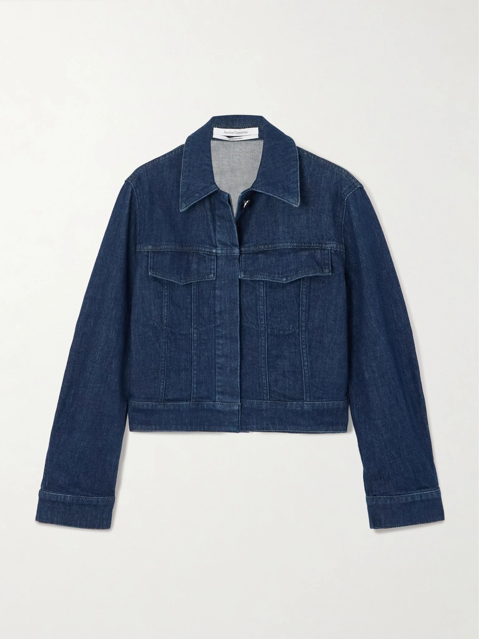Cropped denim jacket Blue - 1