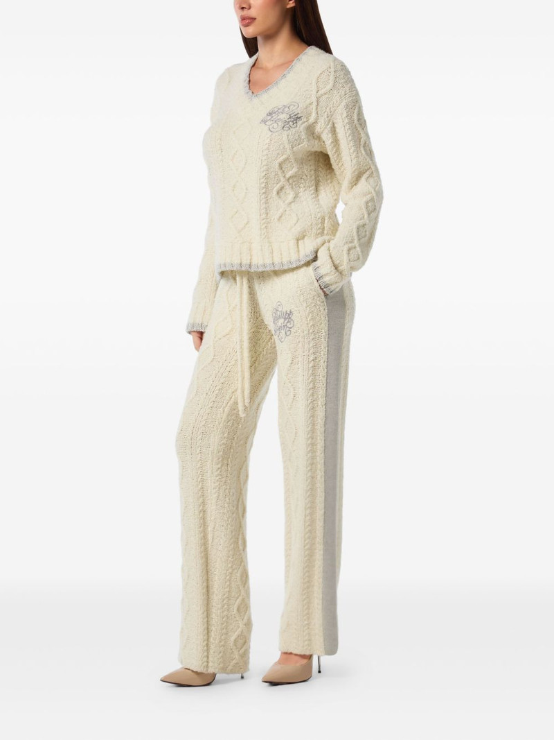 PHILIPP PLEIN logo-embroidered jumper outlook