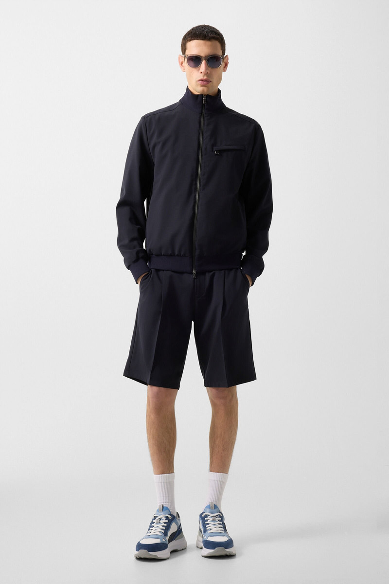 BOGNER Virgin wool jacket Milan in Dark blue outlook