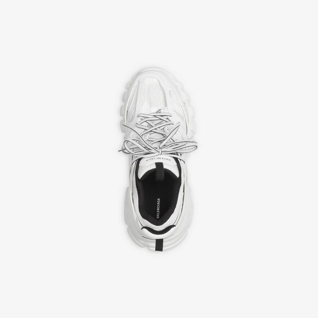 Men's Track Sneaker in White/black - 5