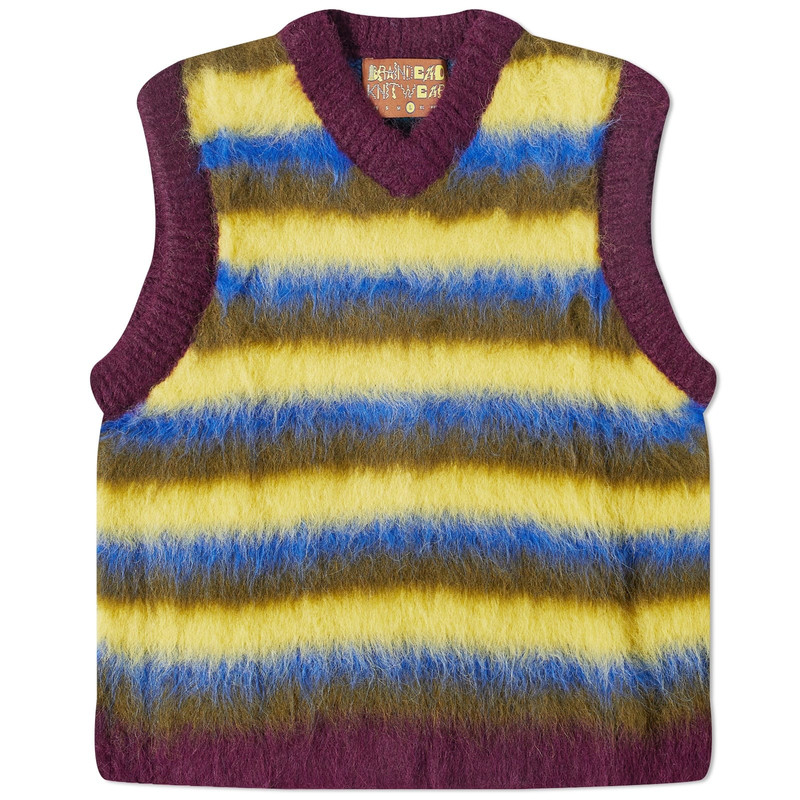 Brain Dead Blurry Lines Alpaca Knit Vest 1