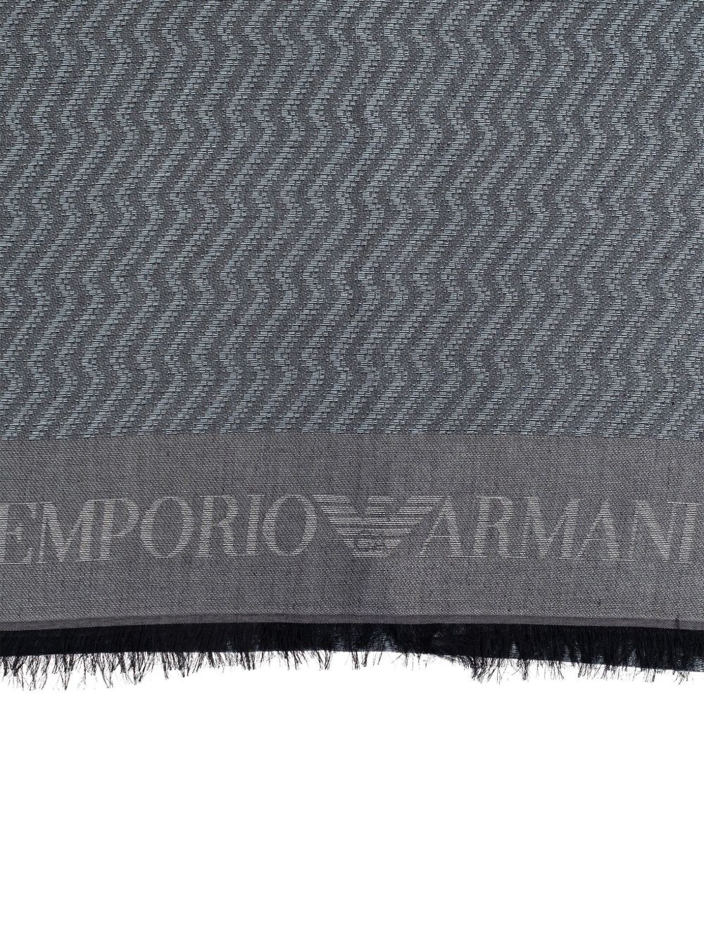 zigzag-pattern scarf - 3