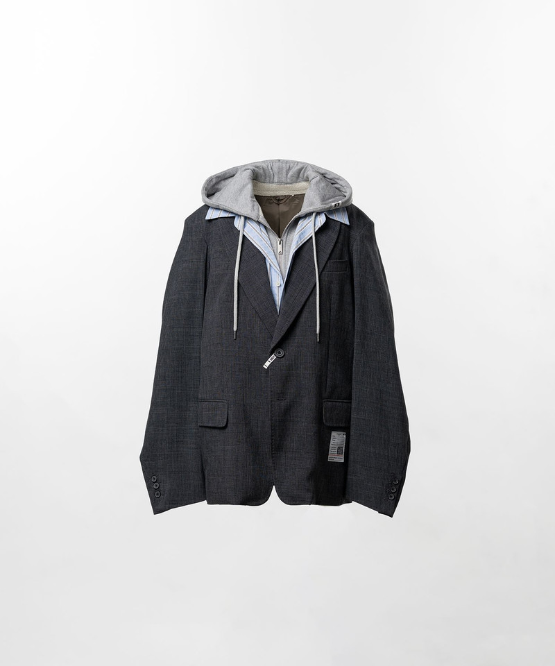 Triple Layered Houndstooth Jacket 17