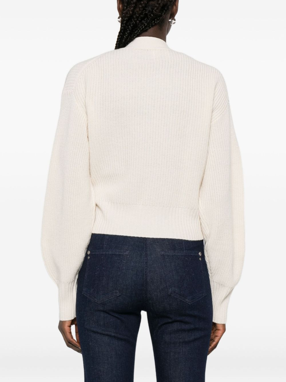 wrap-tie cardigan - 4