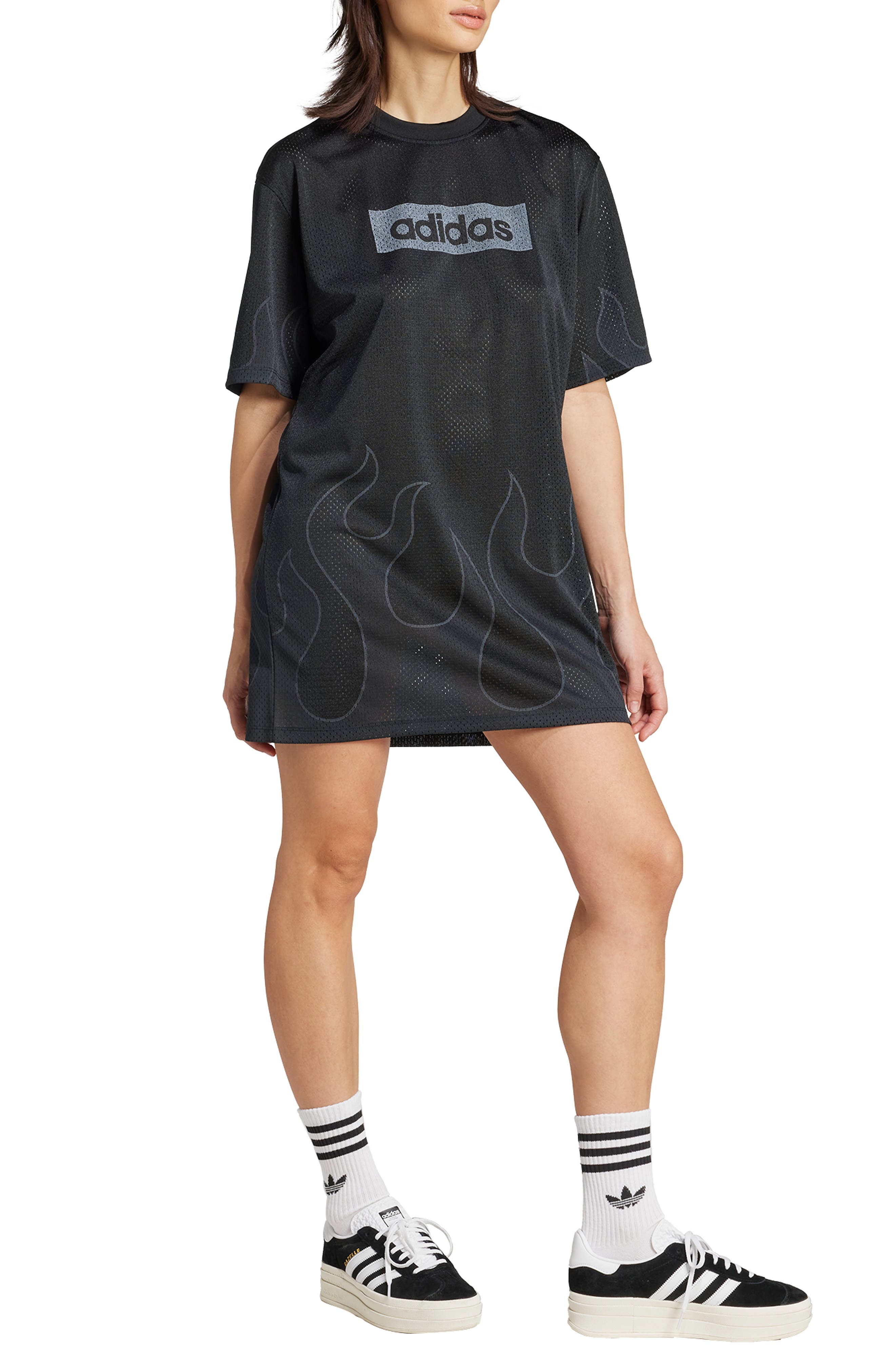 adidas Hockey Mesh Minidress in Black at Nordstrom - 3