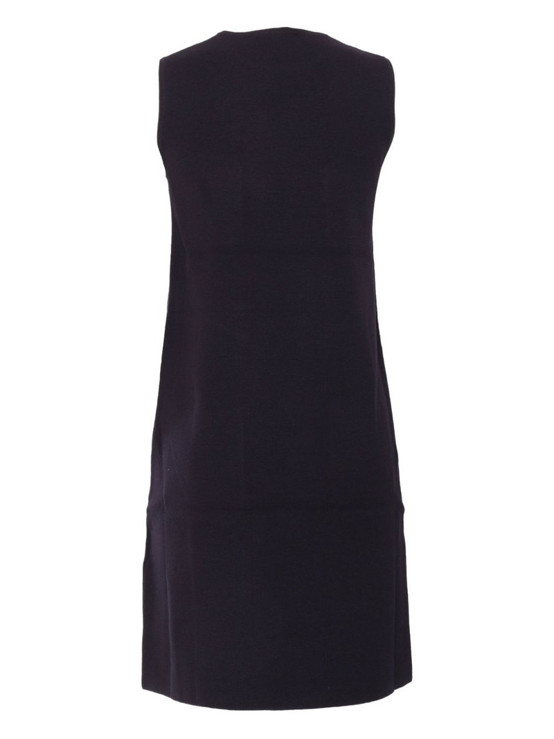 Max Mara slit-detail mini dress outlook