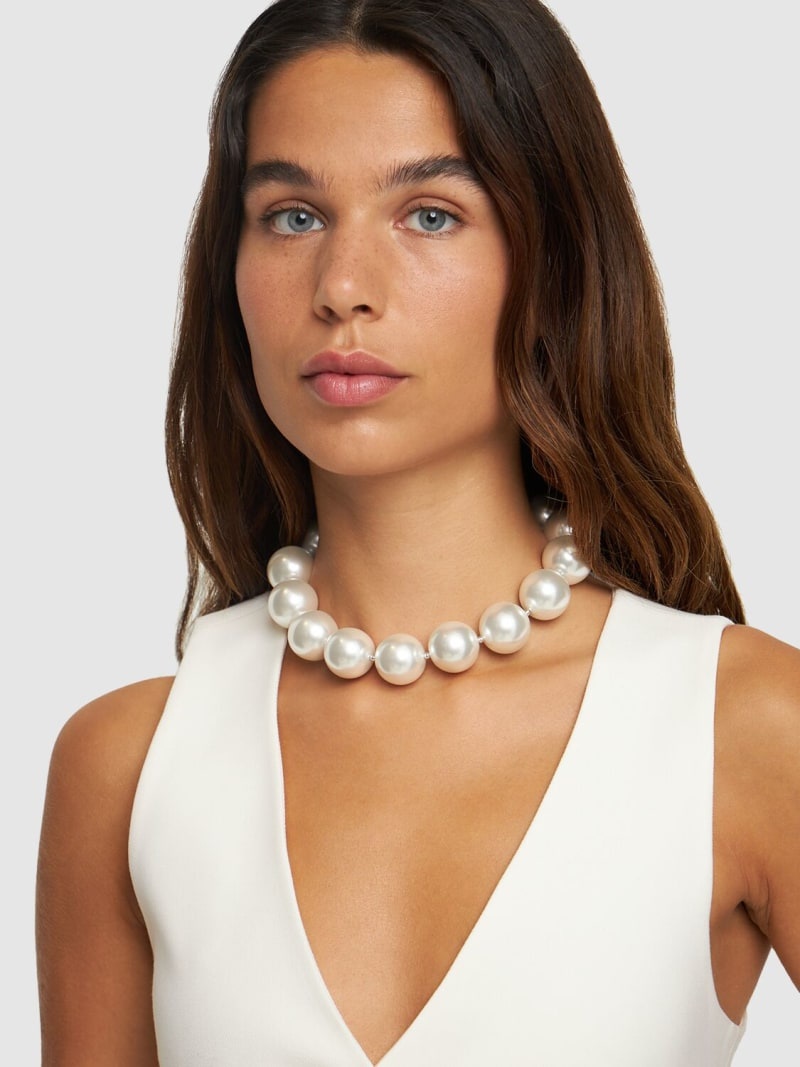 Faux pearl necklace - 2