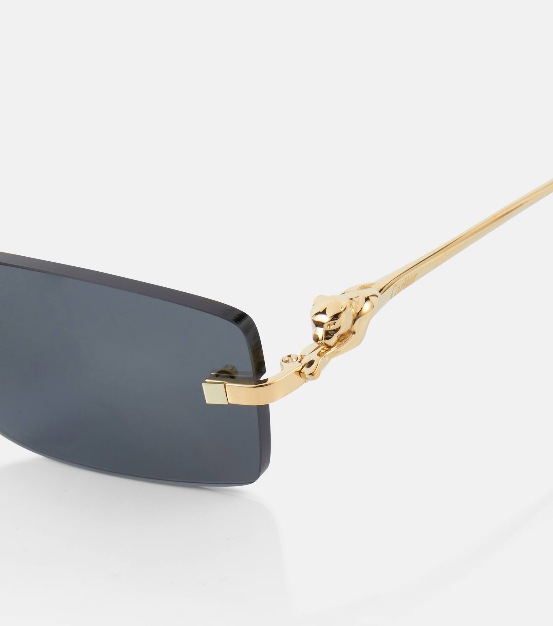 Panthère De Cartier rectangular sunglasses - 2