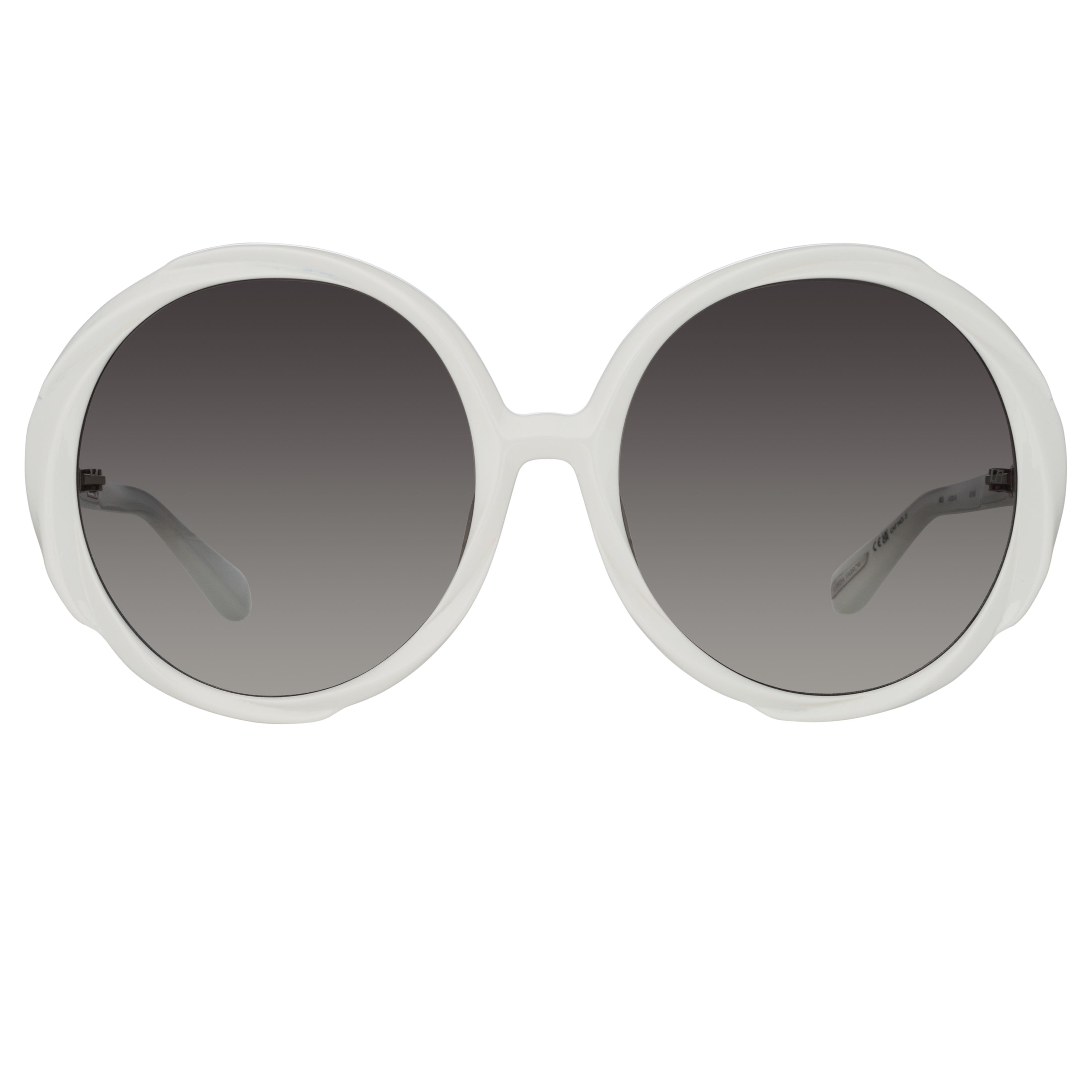 OTAVIA OVERSIZED SUNGLASSES IN WHITE - 1