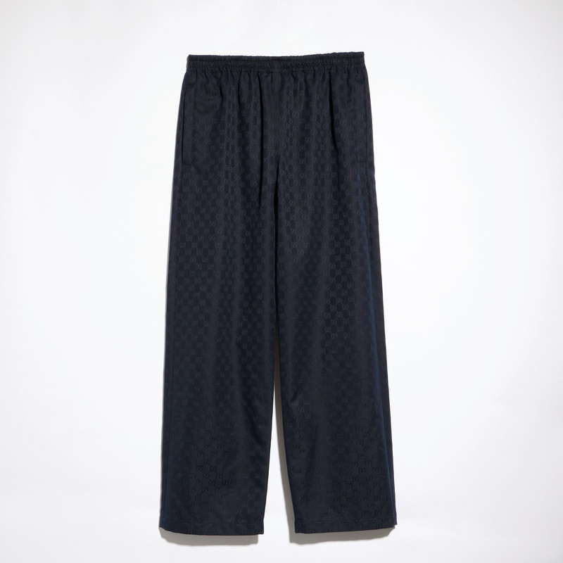 GG cotton canvas pants - 1