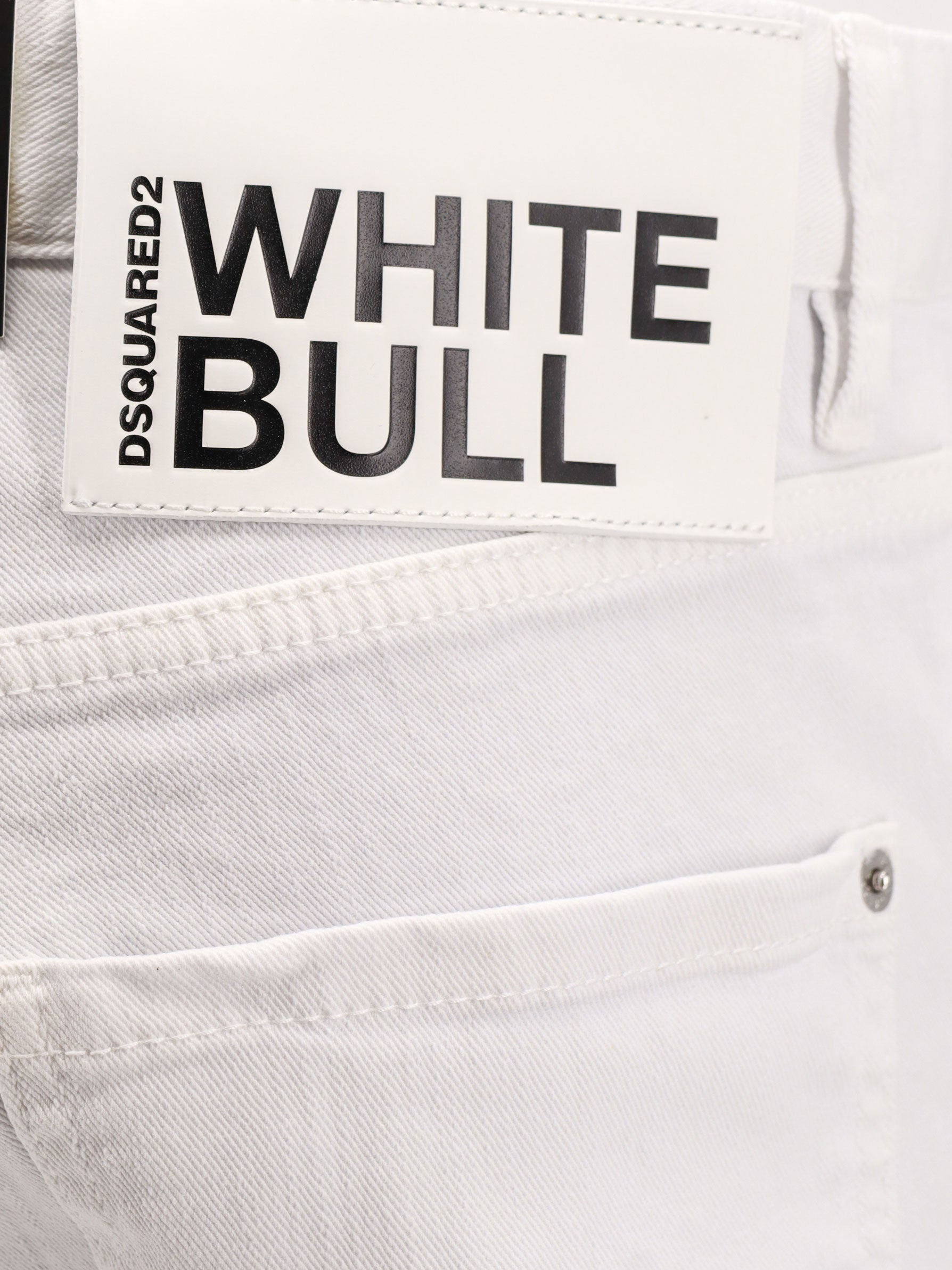 Dsquared2 Men Stretch Cotton Trouser With White Bull Tag - 3