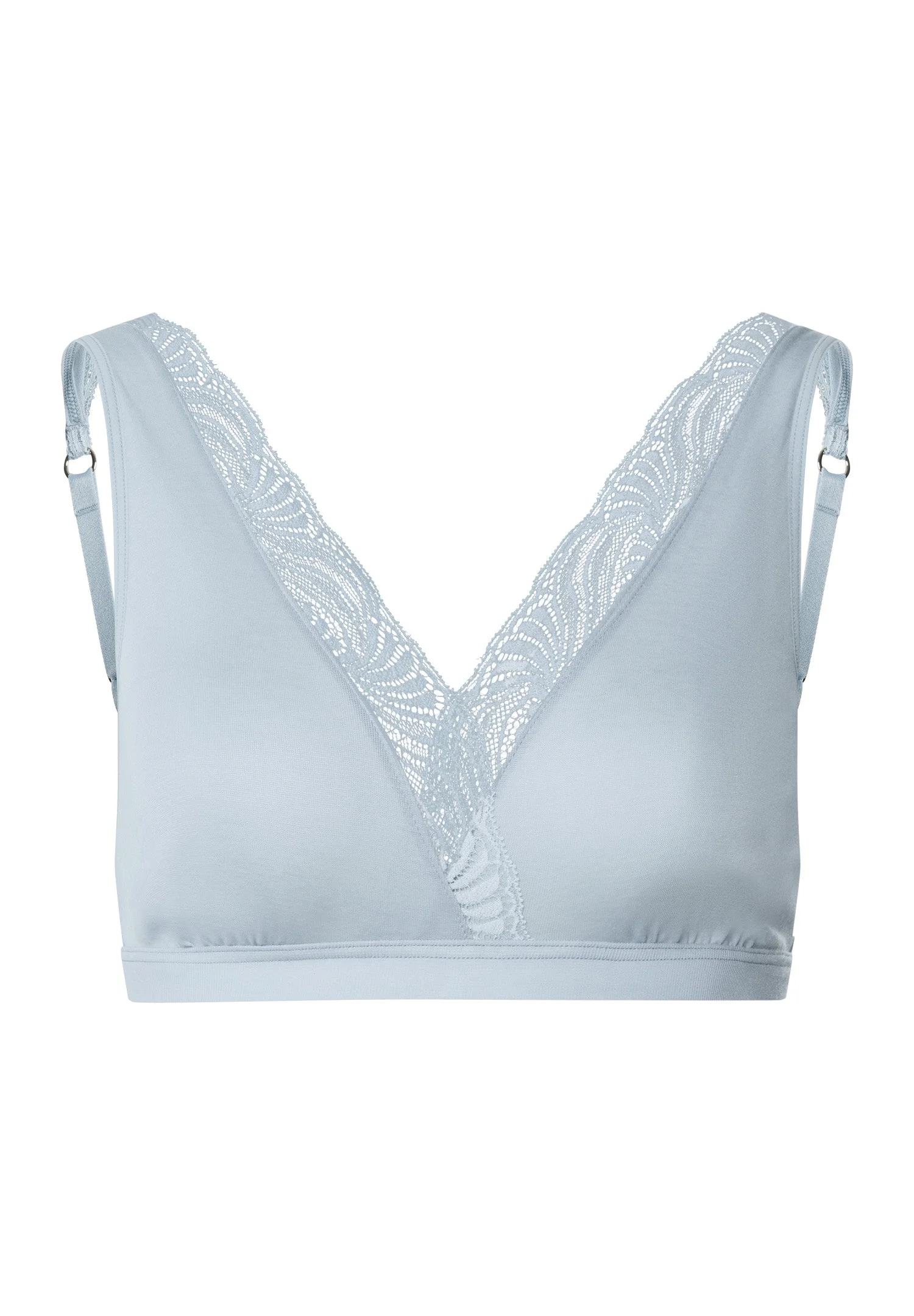 Cotton Delight Lace Trim Cotton Soft Cup Bra - 1
