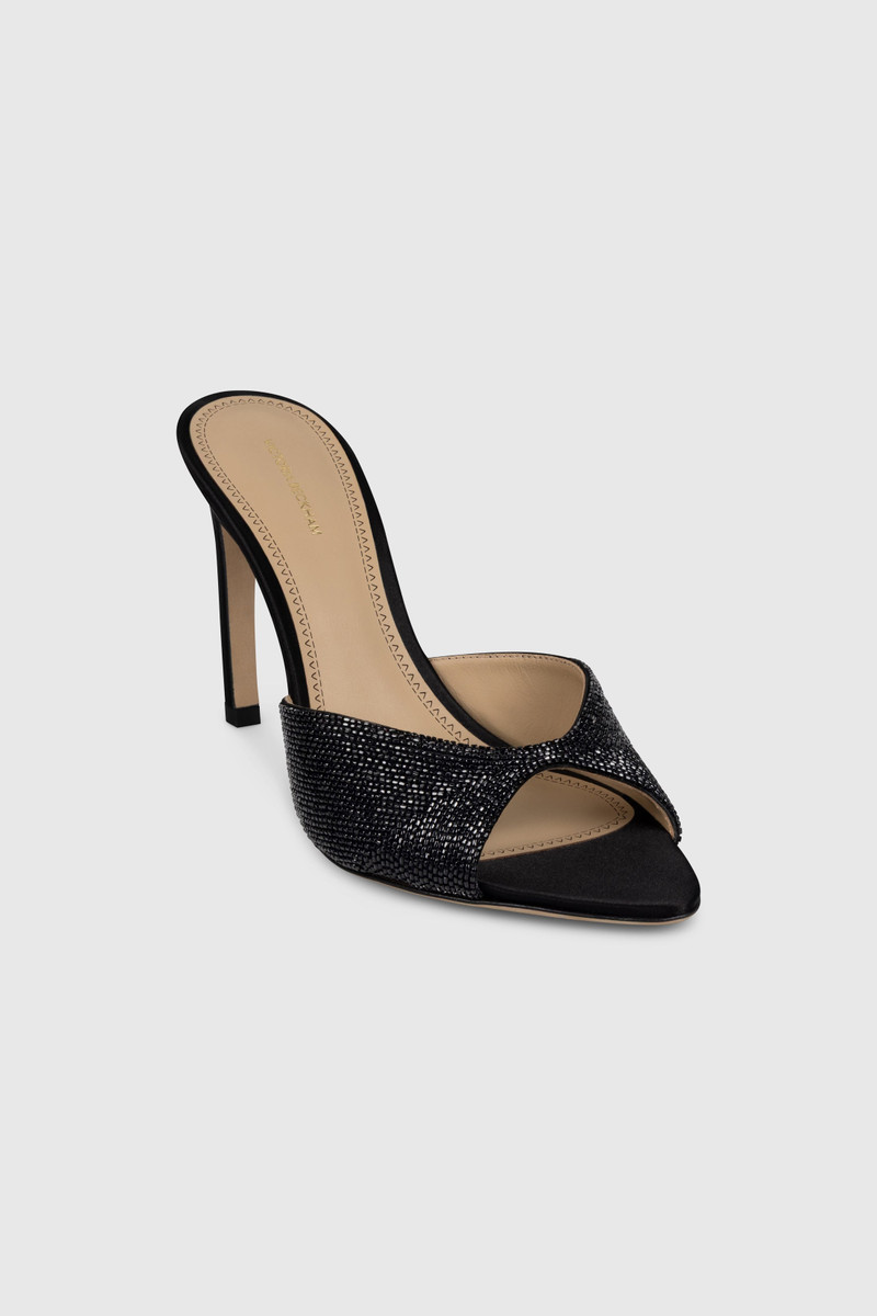 Harlow Open Toe Mule 100 Beaded Satin 1