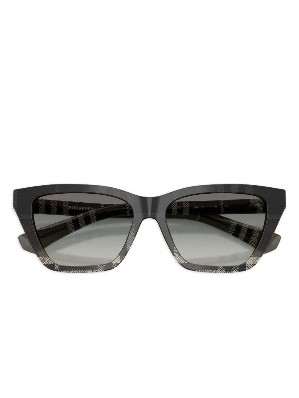 check-pattern cat-eye sunglasses - 5