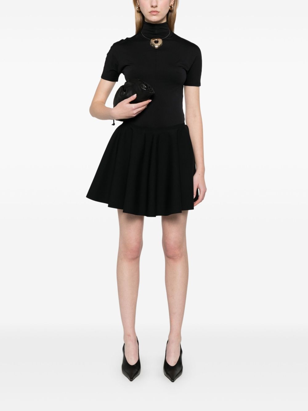 godet mini skirt - 2