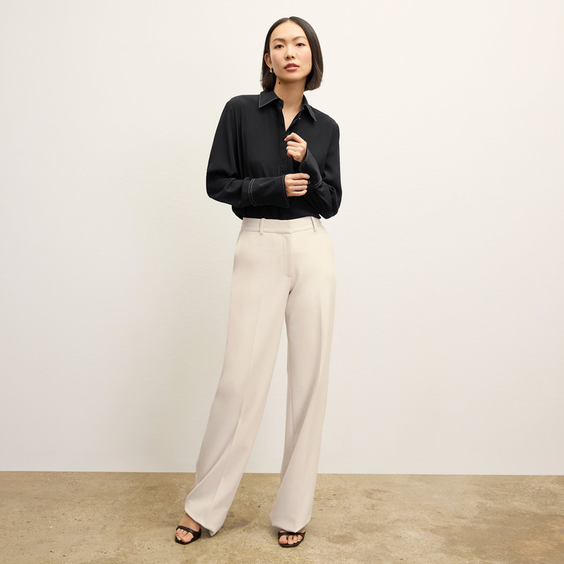 Mira Anywhere Shirt - Washable Silk Top Stitch 9