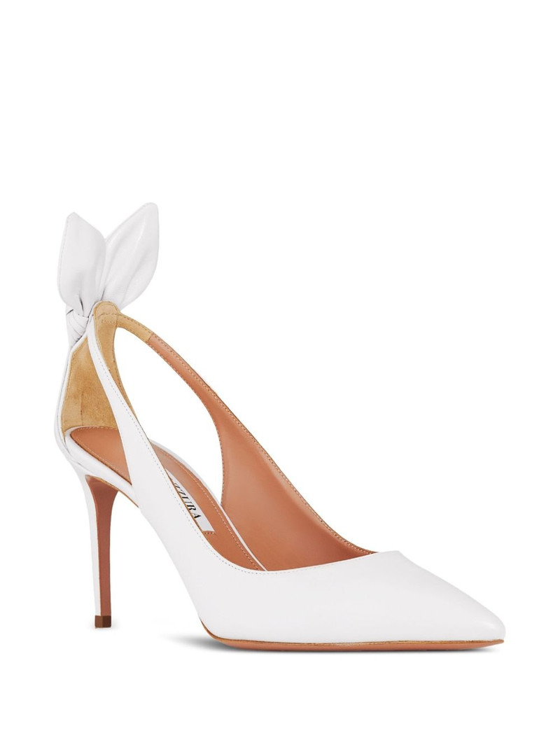 AQUAZZURA 85mm Bow Tie pumps outlook