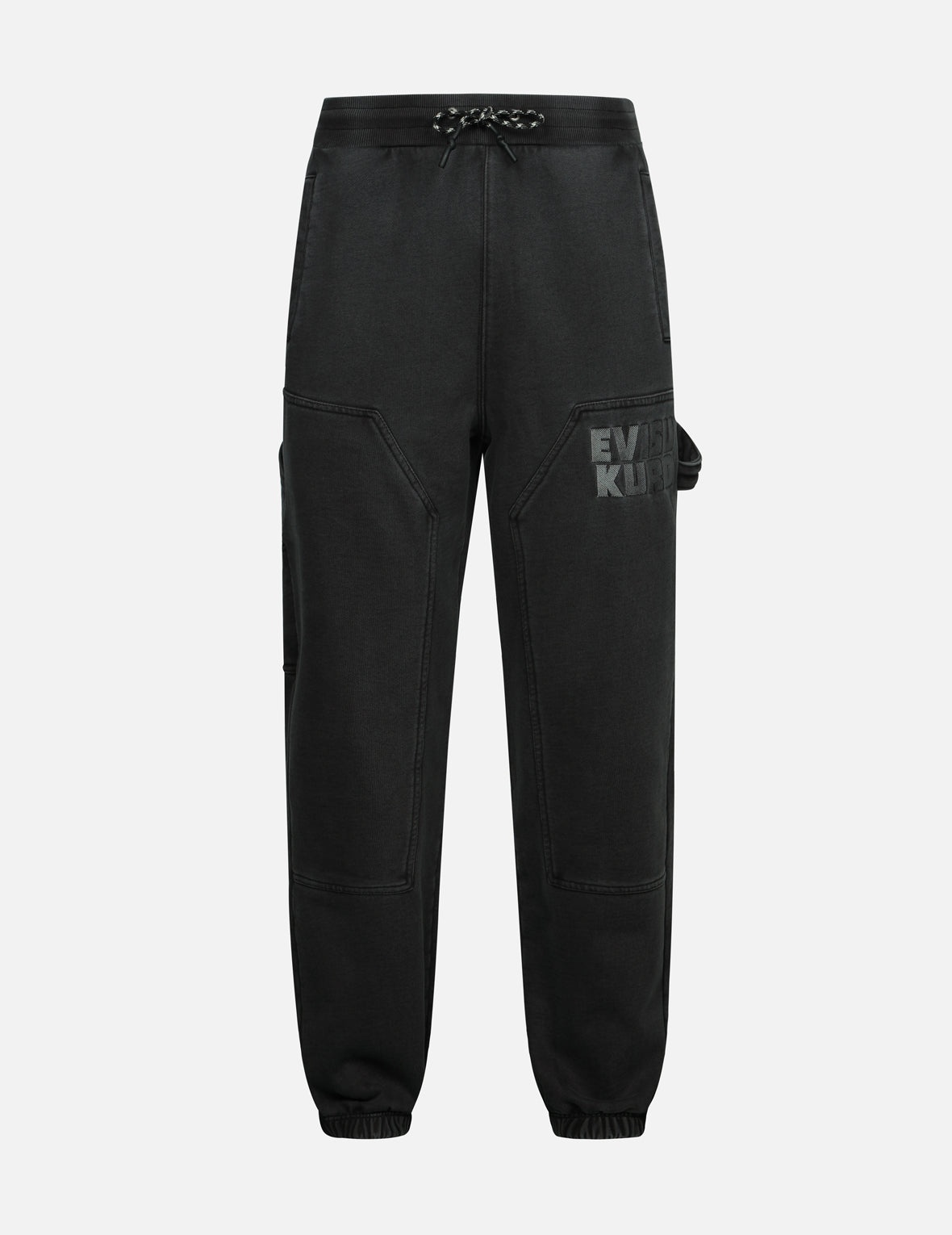 Pigment Dyed Logo and Kamon Embroidery Relax Fit Sweatpants - 5