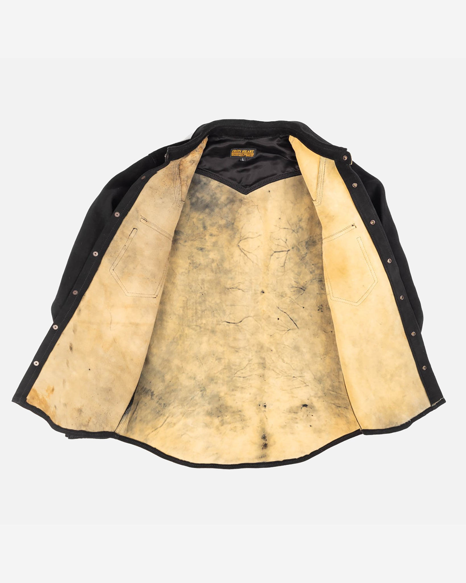 IHSB-BIGBUCK-BLK Deerskin Western Shirt 'The Big Buck' - Black - 5
