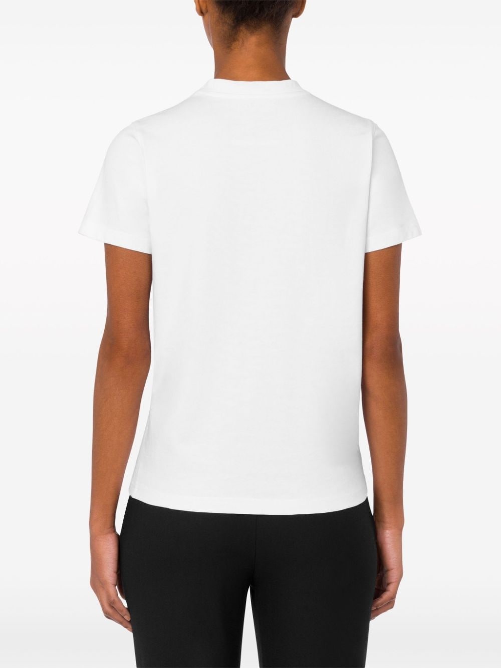 barcode-print cotton T-shirt - 3