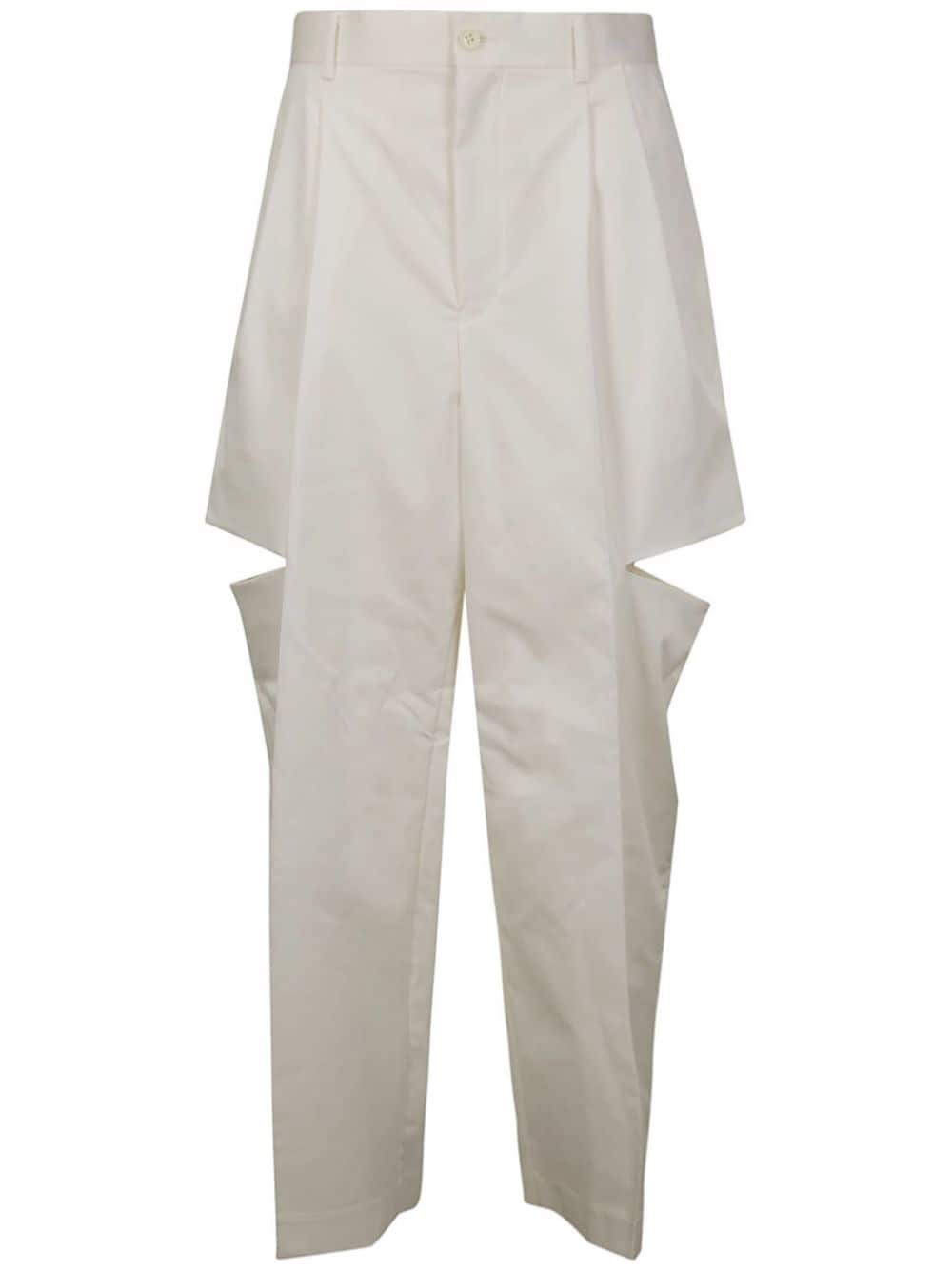 cut-out tapered trousers - 1